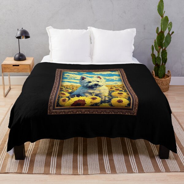 Item preview, Bolognese Sunflower Painting Adorable Dog designed and sold by rafaeltto.