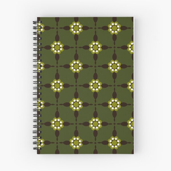 Item preview, Retro Flower - Olive Green designed and sold by Sarah Thorpe Designs .