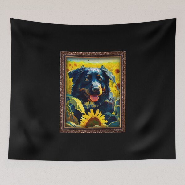 Item preview, Borador Sunflower Painting Adorable Dog designed and sold by rafaeltto.
