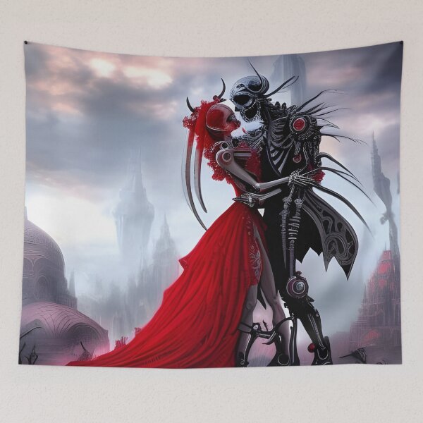 Item preview, Love is endless,gothic skeleton wedding, steampunk designed and sold by GothicRubette.