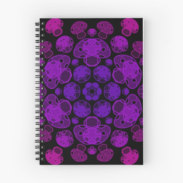 Item preview, Cursed Kaleidoscope - Purple Mushrooms designed and sold by FinapplePudding.