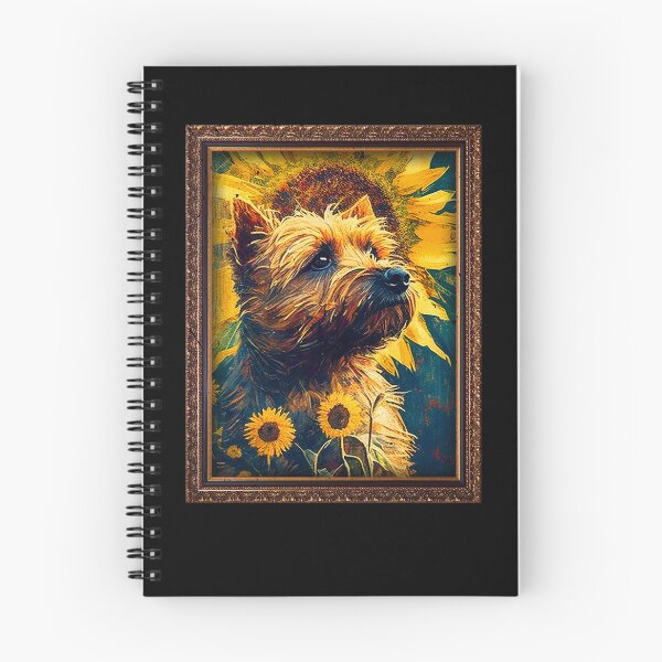 Item preview, Border Terrier Sunflower Painting Adorable Dog designed and sold by rafaeltto.