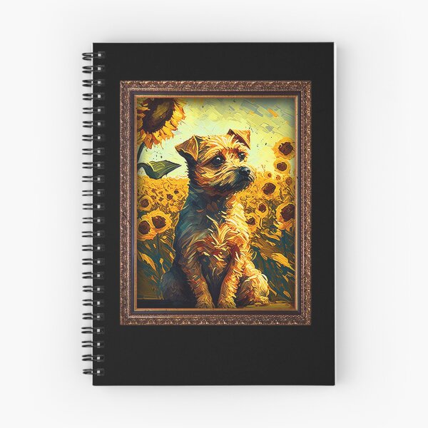 Item preview, Border Terrier Sunflower Painting Adorable Dog designed and sold by rafaeltto.