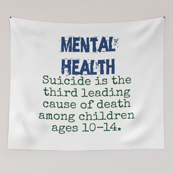 Item preview, Suicide Is The Third Leading Cause 10-14 - Mental Health Quote designed and sold by CrankyOldDude.