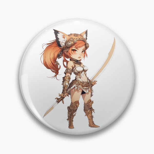 Item preview, Chibi Fox Girl Warrior designed and sold by A-Artistries.