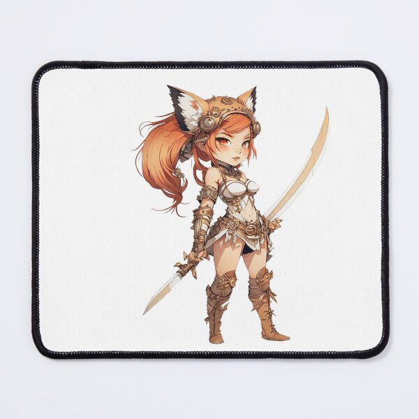 Item preview, Chibi Fox Girl Warrior designed and sold by A-Artistries.