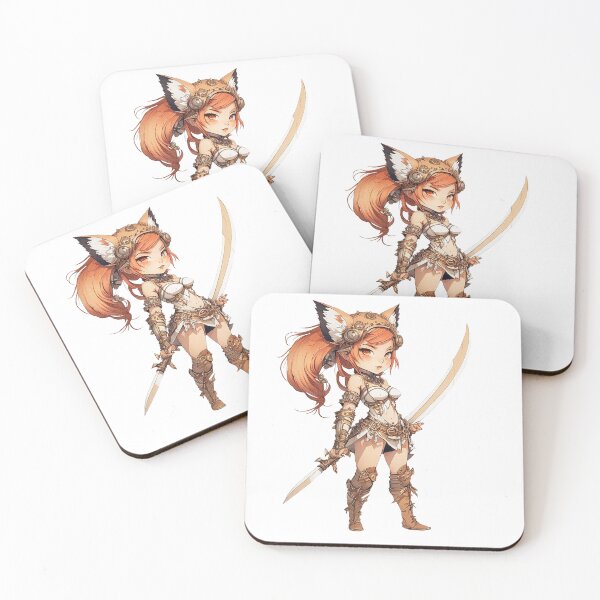 Item preview, Chibi Fox Girl Warrior designed and sold by A-Artistries.