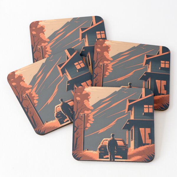 Item preview, mountain distant house designed and sold by R.L cases and stickers.