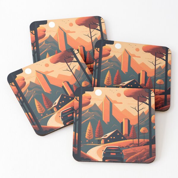 Item preview, village house illustration designed and sold by R.L cases and stickers.