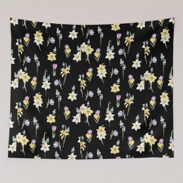 Item preview, Cute Watercolor Garden Spring Flowers designed and sold by silviaol.