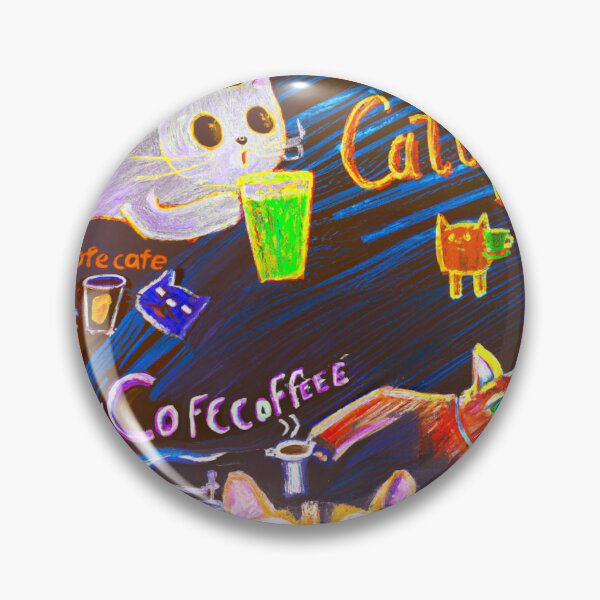 Item preview, Majestic Coffee Cat Cafe Oil Paitning Art designed and sold by weewhirlwind.