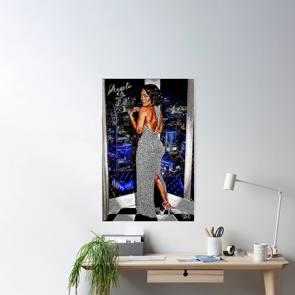  RipPou Angela Bassett In Beach Poster Wall Art