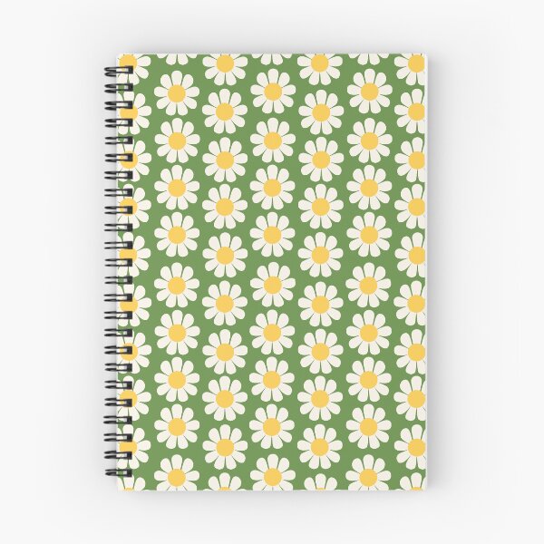 Item preview, Retro Green Daisy Flower Pattern designed and sold by Haley Schulz.