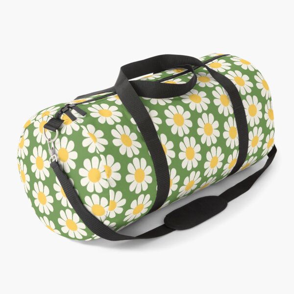 Item preview, Retro Green Daisy Flower Pattern designed and sold by Haley Schulz.