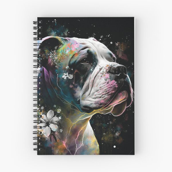 Item preview, American Bulldog stardust portrait designed and sold by HookedOnDogz.