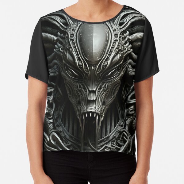 FOO FIGHTER ALIEN WARRIOR Chiffon Top