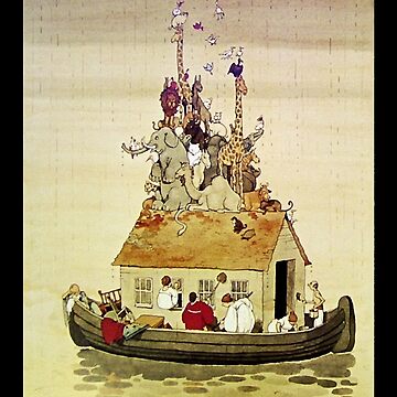 Artwork thumbnail, “Noah’s Arc” by W Heath Robinson by SuppClothesCo