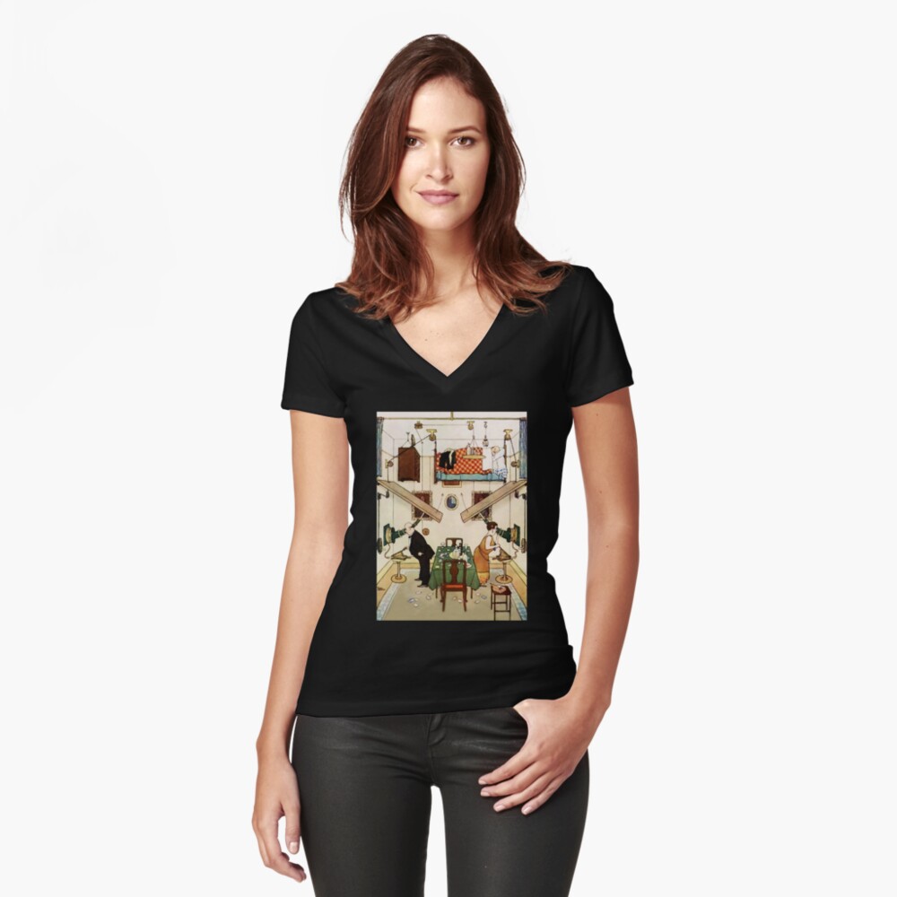 Item preview, Fitted V-Neck T-Shirt designed and sold by SuppClothesCo.