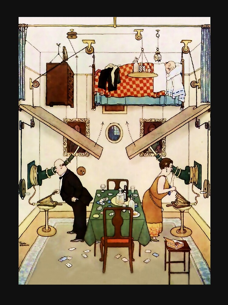 Thumbnail 7 of 7, Classic T-Shirt, “Ideal Home - Spare Room” by W Heath Robinson designed and sold by SuppClothesCo.