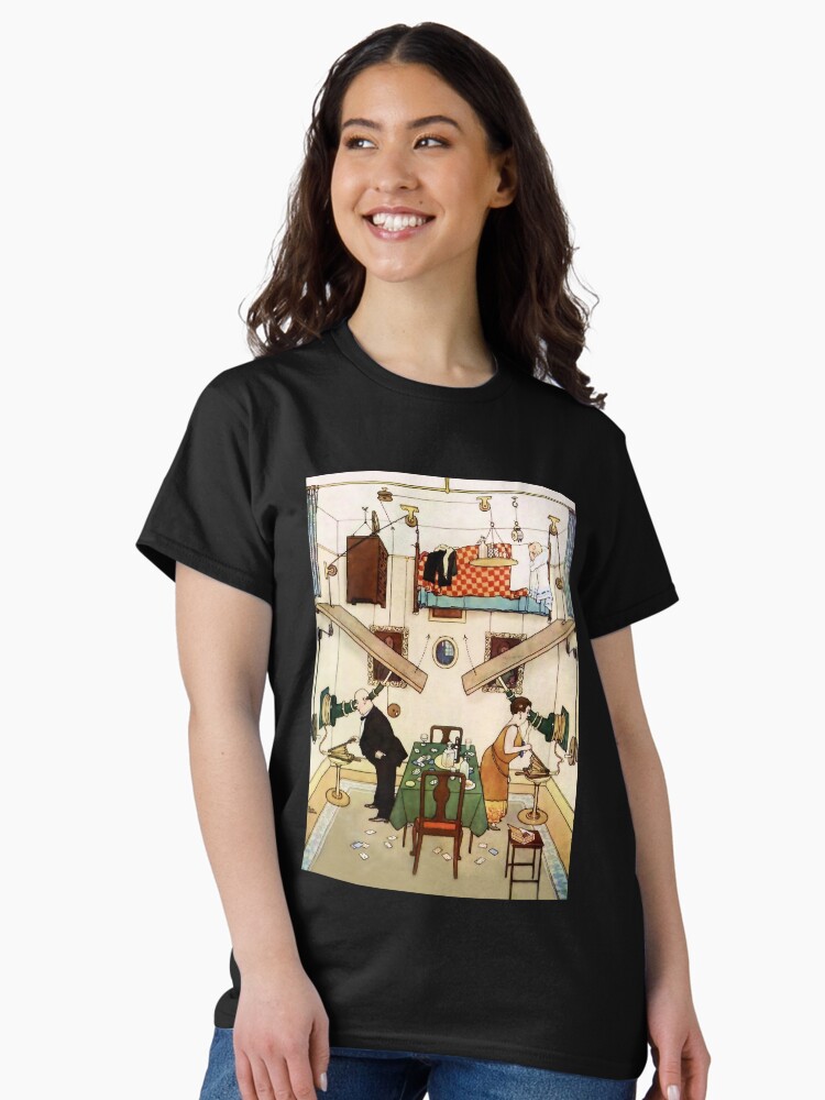 Thumbnail 2 of 7, Classic T-Shirt, “Ideal Home - Spare Room” by W Heath Robinson designed and sold by SuppClothesCo.