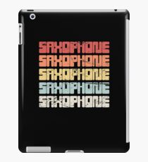 Vintage SAXOPHONE Text iPad Case/Skin