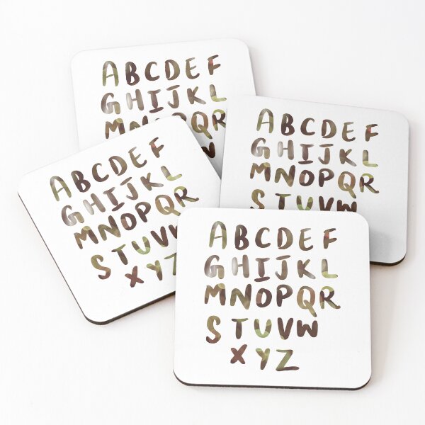 Item preview, 26 Capital letters English language Alphabet brown designed and sold by chuckletuckle.