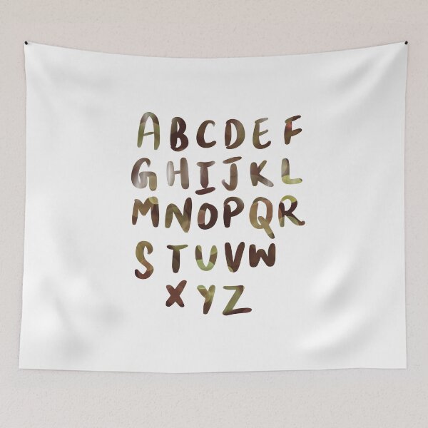 Item preview, 26 Capital letters English language Alphabet brown designed and sold by chuckletuckle.