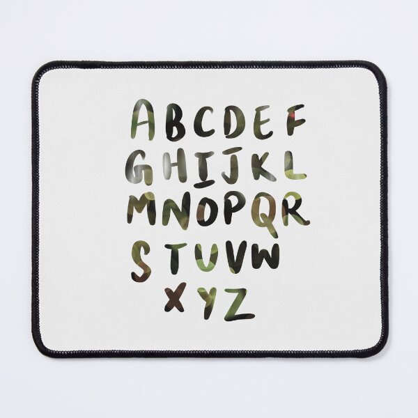Item preview, 26 Capital letters English language Alphabet cameo green designed and sold by chuckletuckle.