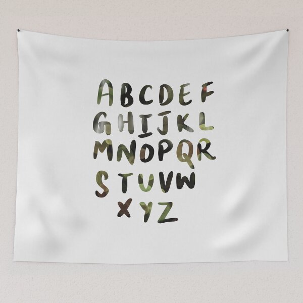 Item preview, 26 Capital letters English language Alphabet cameo green designed and sold by chuckletuckle.