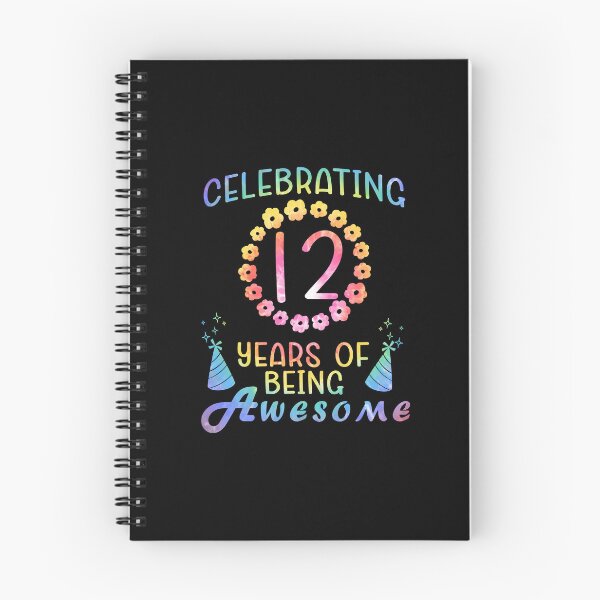 Item preview, 12 Years of Being Awesome 12 Years Old 12th Birthday Tie Dye designed and sold by yssnyd.