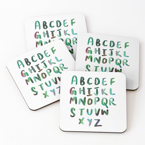 Item preview, 26 Capital letters English language Alphabet red green designed and sold by chuckletuckle.
