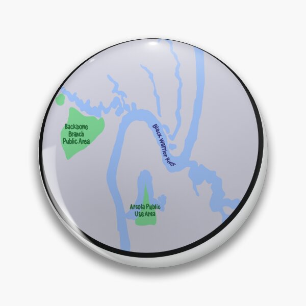 Item preview, Black Warrior River Alabama Map designed and sold by HappyHappyJoJo.