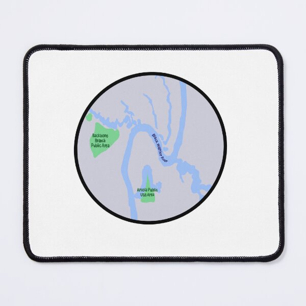 Item preview, Black Warrior River Alabama Map designed and sold by HappyHappyJoJo.