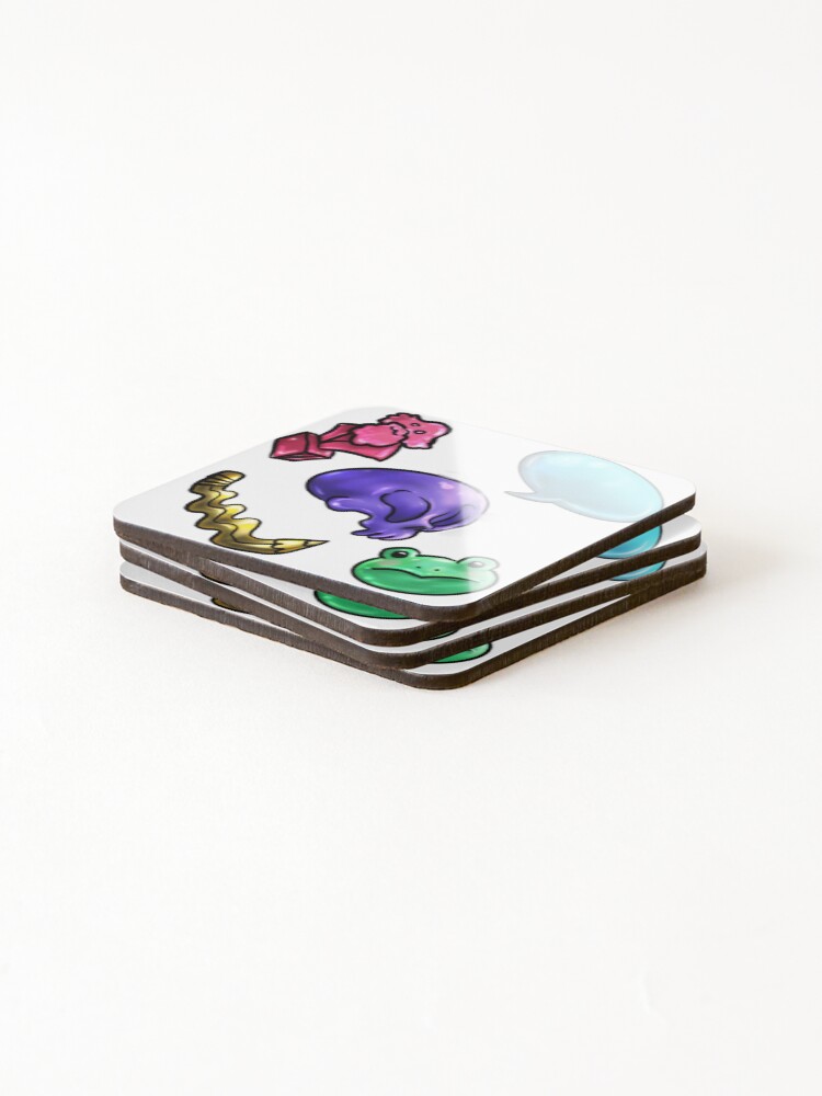 Thumbnail 4 of 5, Coasters (Set of 4), Little Pattern designed and sold by CEAV.