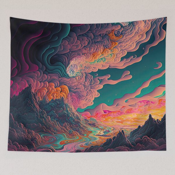 Item preview, Psychedelic Alien Landscape designed and sold by SeedDesign.