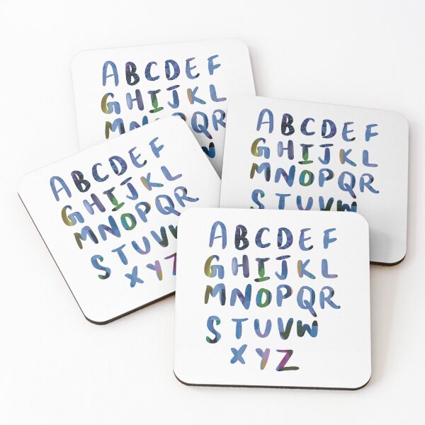 Item preview, 26 Capital letters English language Alphabet blue designed and sold by chuckletuckle.