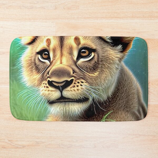 Item preview, Young Lioness Cub Contemporary Digital Art designed and sold by davidelder.