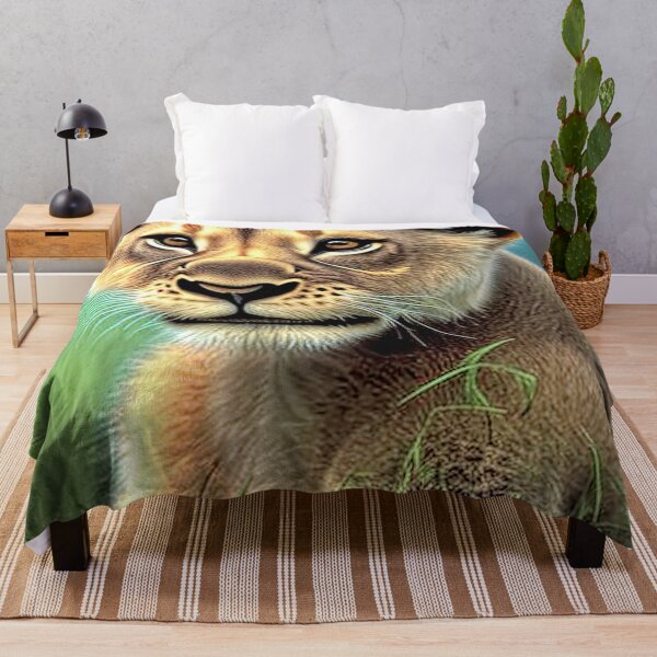Item preview, Young Lioness Cub Contemporary Digital Art designed and sold by davidelder.