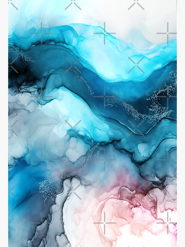 Stormy Wine Hues - Abstract Alcohol Ink Art Poster for Sale by inkvestor