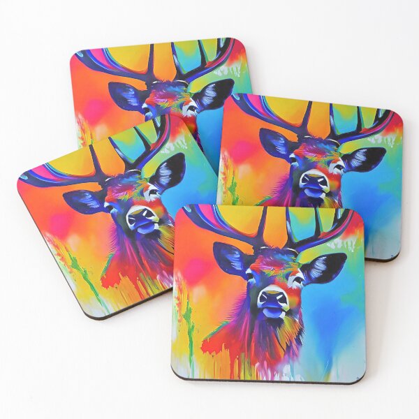 Item preview, Red Deer Stag Contemporary Digital Art designed and sold by davidelder.