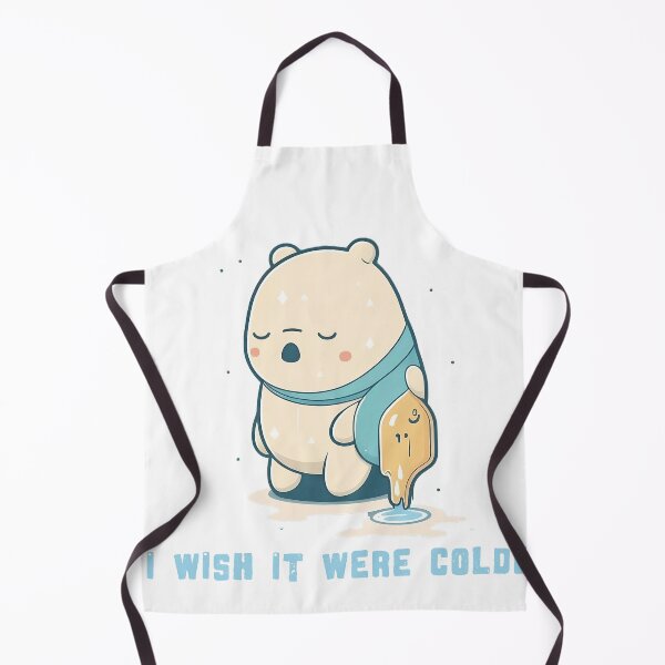 Item preview, I wish it were colder | Sad Ice Bear | Cute Cartoon designed and sold by lightjourney.