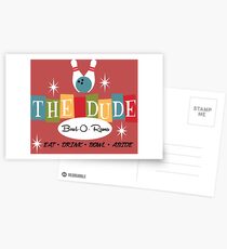 The Dude Bowling Postcards