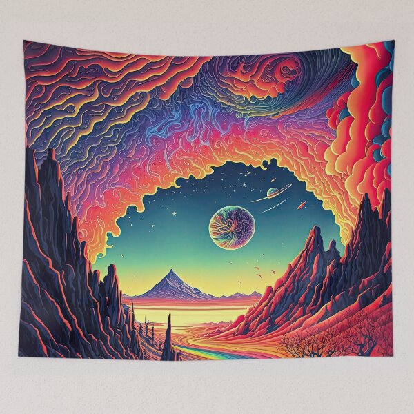 Item preview, Psychedelic Alien Landscape designed and sold by SeedDesign.
