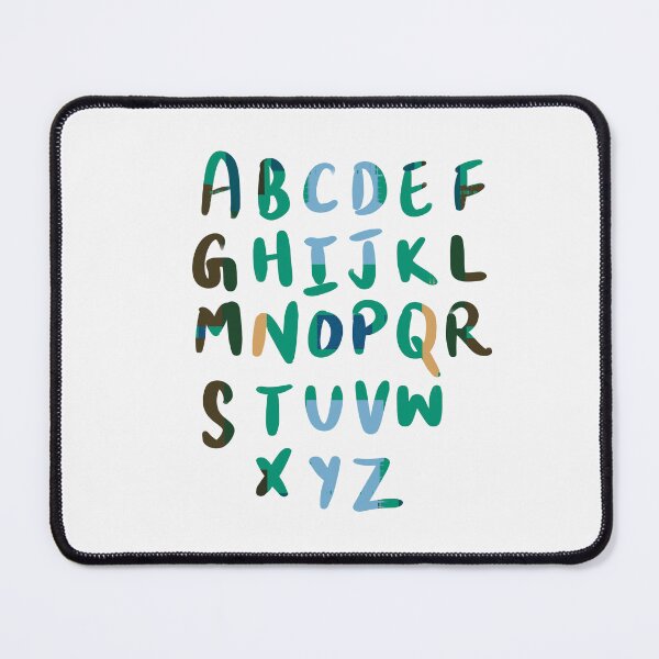 Item preview, 26 Capital letters English language Alphabet blue green designed and sold by chuckletuckle.