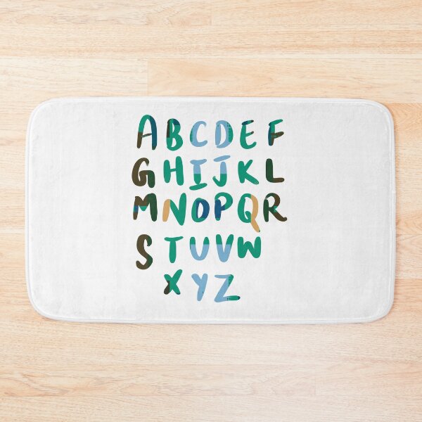 Item preview, 26 Capital letters English language Alphabet blue green designed and sold by chuckletuckle.