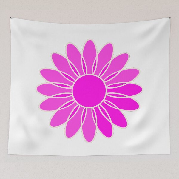 Item preview, Retro Pink Daisy Flower designed and sold by TheCatmeow2000.