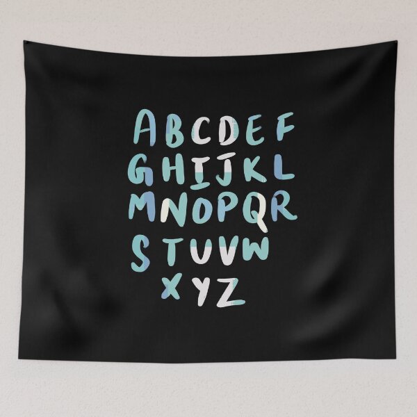 Item preview, 26 Capital letters English language Alphabet white designed and sold by chuckletuckle.