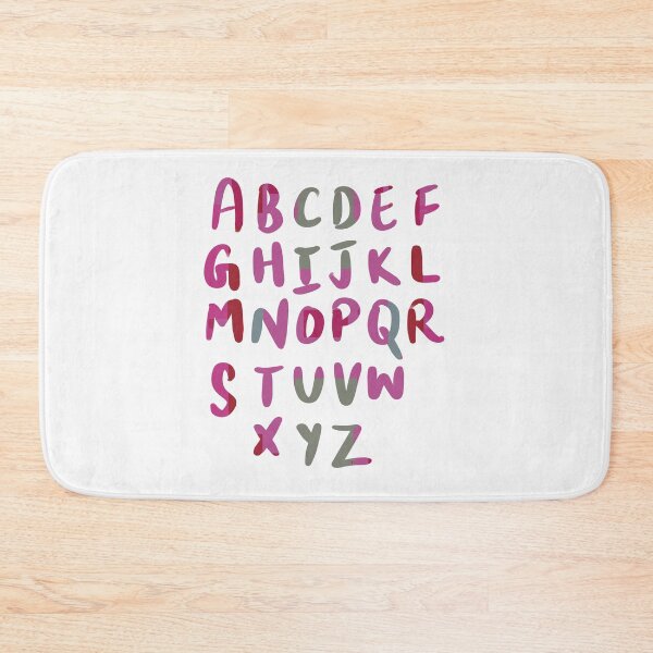 Item preview, 26 Capital letters English language Alphabet pink maroon designed and sold by chuckletuckle.