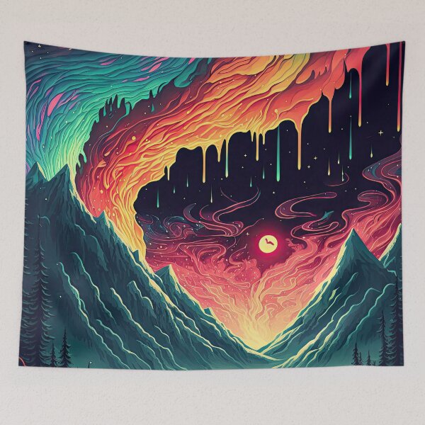 Item preview, Psychedelic Alien Landscape designed and sold by SeedDesign.