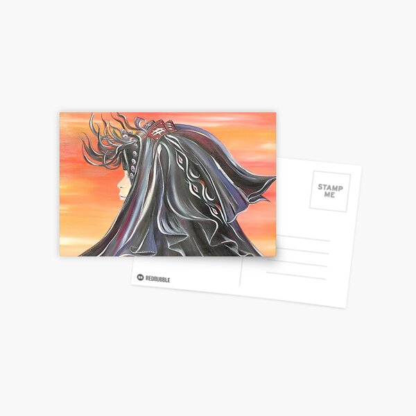 Girl in the Desert Postcard